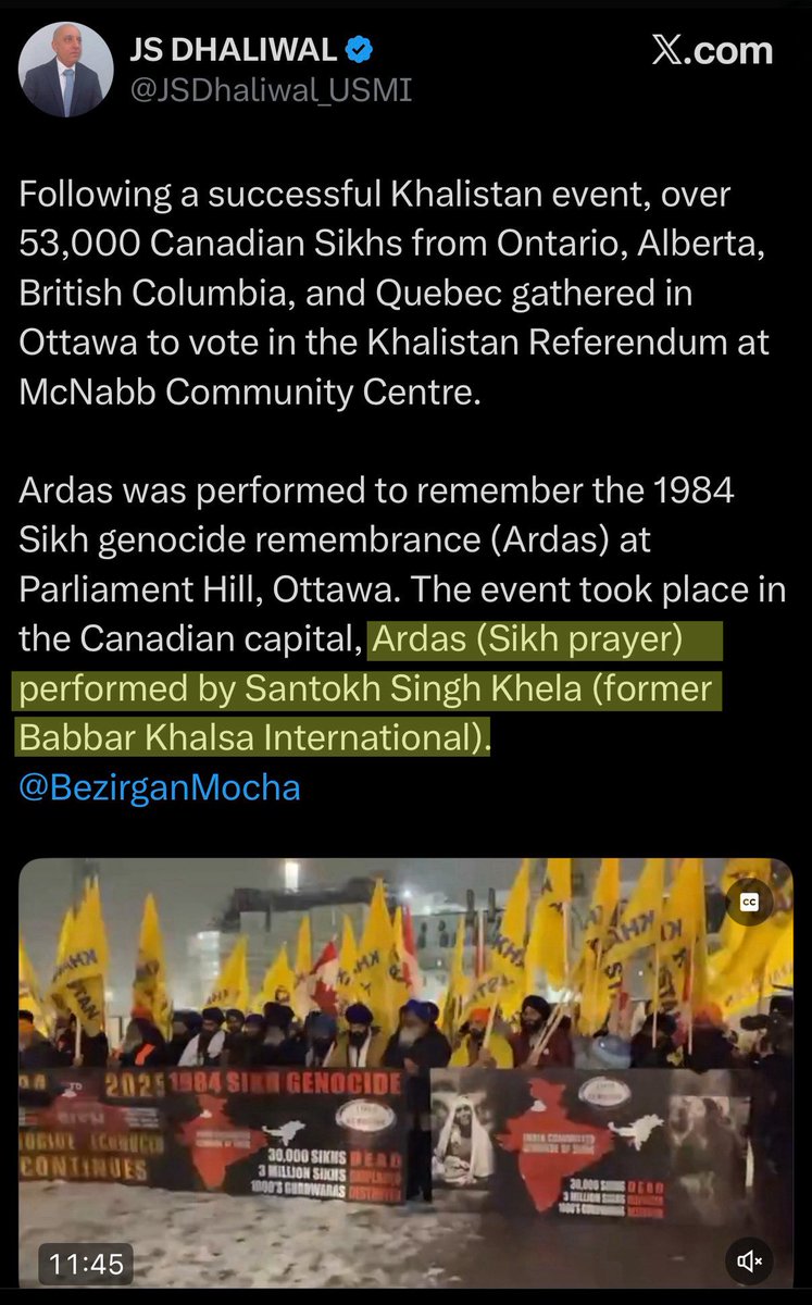 CoHNACanada's tweet image. Images and reports from Ottawa are shaking up Canadians of all backgrounds with widespread concerns about the rule of Canadian law. We saw a large Khalistani gathering in the nation’s capital openly featuring individuals historically linked to Babbar Khalsa International (BKI), a…