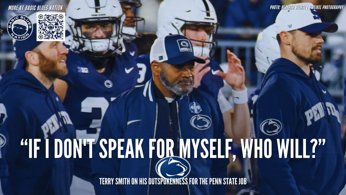 Terry Smith has become increasingly outspoken about his desire to become the next Penn State head coach. The reasoning for his self-advocacy, he says, is simple:

"If I don't speak for myself, who will?"

📸: <a href="/hweikelphoto/">Heather Weikel | HWeikel Photography</a> 

#WeAre #PennState