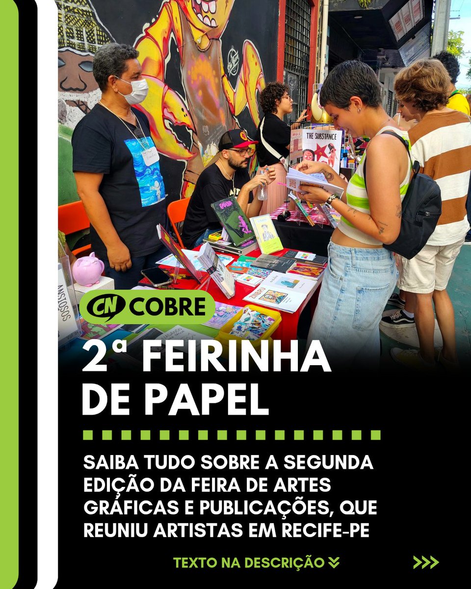 Cobertura de eventos pelo Brasil:

3ª Feira Raio Laser(Brasília-DF):
instagram.com/p/DRVWgSFEibZ/…
Texto e Fotos: Giordano Bruno

2ª Feirinha de Papel(Recife-PE):
instagram.com/p/DRdDWKHkvhV/…
Texto e Fotos: Andrea Santos