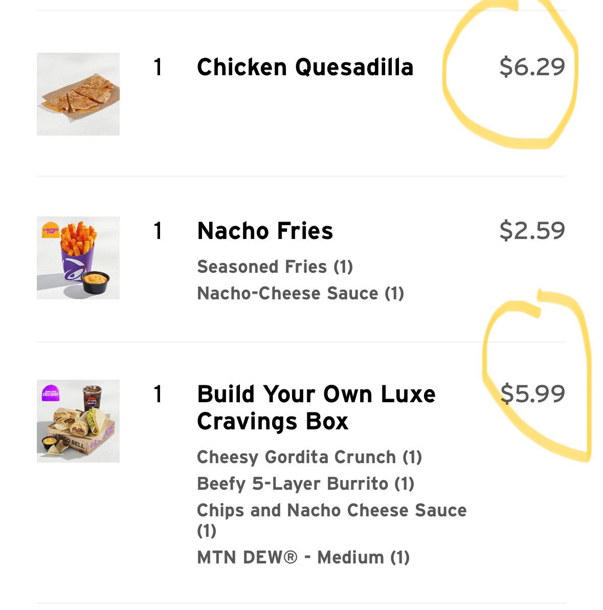 chriscathell's tweet image. Hey @tacobell explain the pricing here-