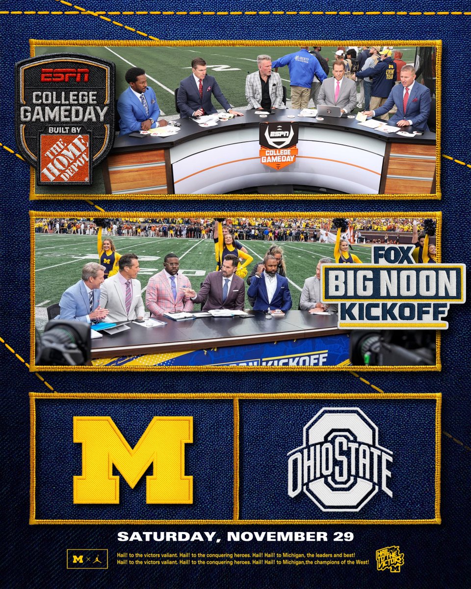 UMichFootball's tweet image. All eyes will be focused on Ann Arbor this weekend