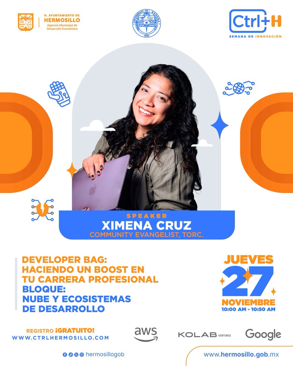torcdotdev's tweet image. 🌵 Esta semana nos vemos en Hermosillo! @helenismo estará en Ctrl+H compartiendo hacks para impulsar tu carrera dev + iniciativas que estamos construyendo en Torc.

📅 Jueves 27 | 10:00 AM
🔗 luma.com/v2o3f1zl?from=… 

#TorcCommunity #TorcEvents