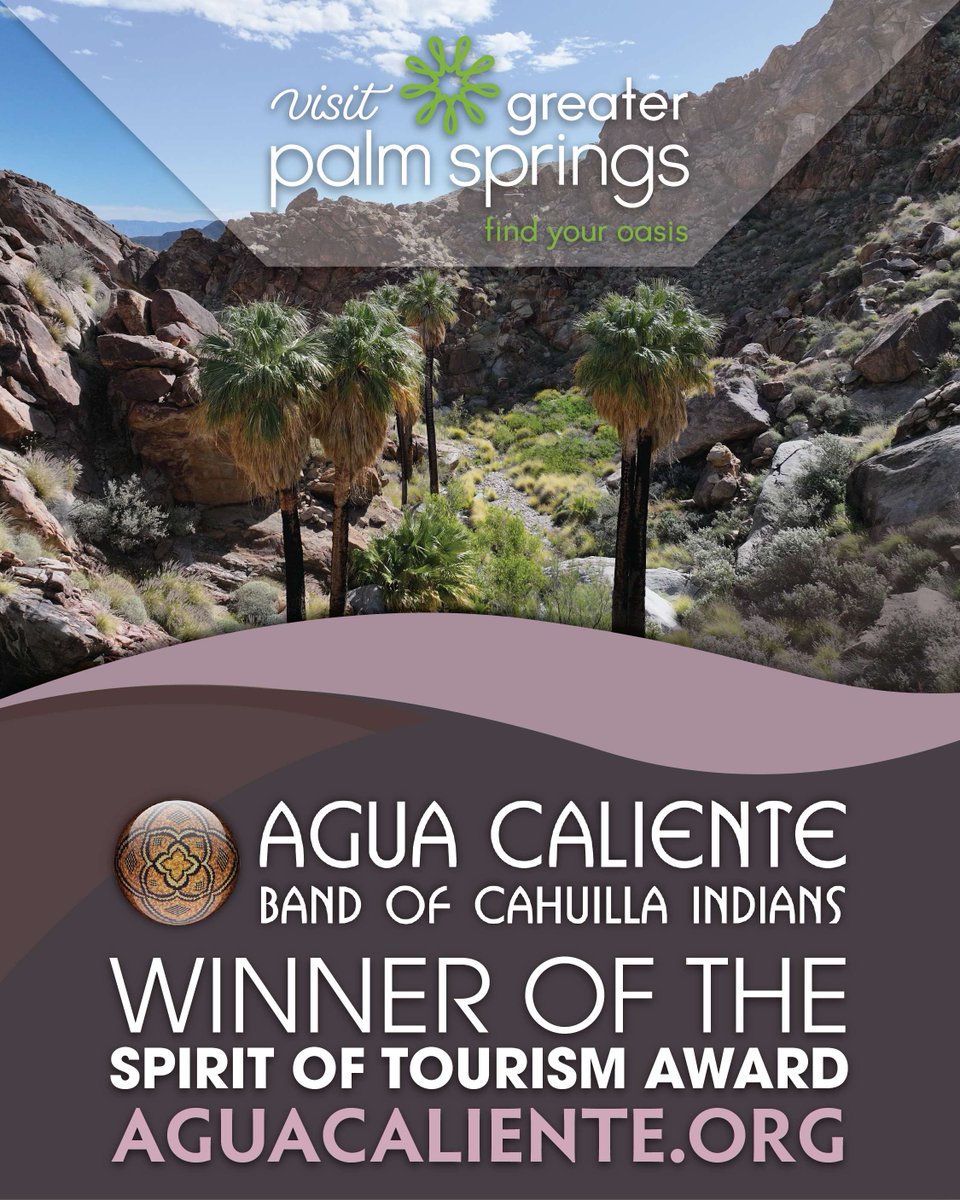 A heartfelt thank you to Visit Greater Palm Springs for honoring the Agua Caliente Band Cahuilla Indians with the Spirit of Tourism Award! We’re proud to share the Tribe’s story and welcome visitors to experience our living history. #ACBCI #AguaCaliente #VisitGreaterPalmSprings