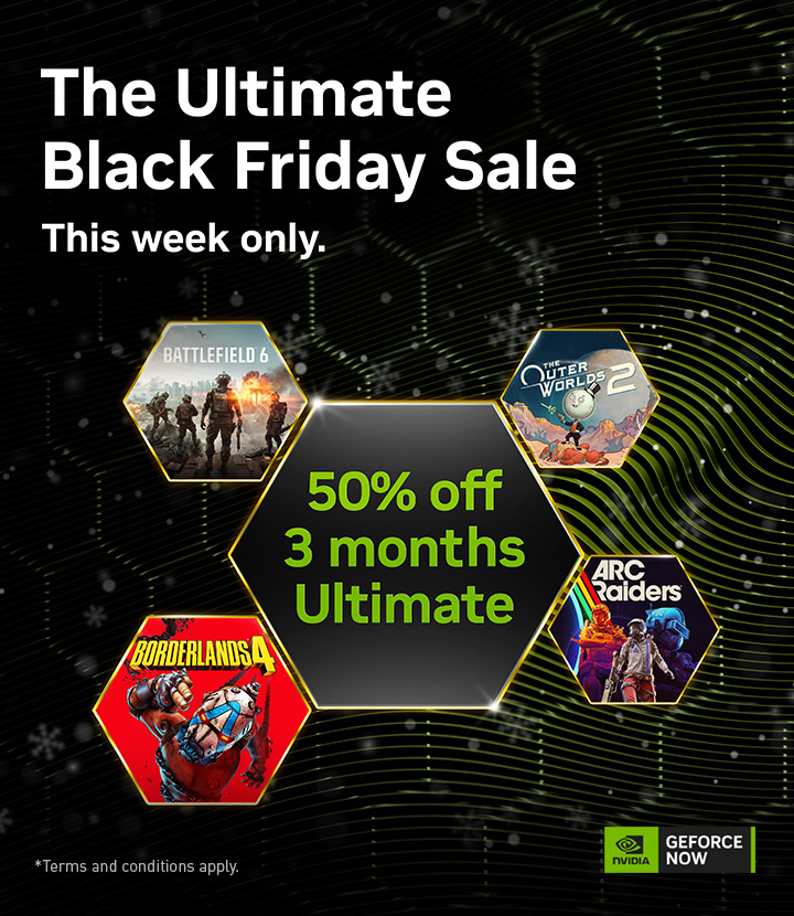 So, here's the deal. Literally. 💸💸

The Ultimate Black Friday deal is live!

GO 🏃‍♂️‍➡️ nvda.ws/3Kf1t5B #GeForceSeason