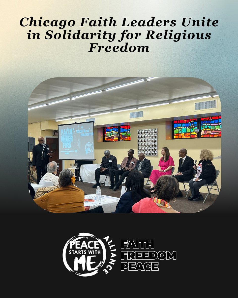 peacestartswme's tweet image. Chicago, IL — November 1, 2025

Over 100 faith leaders filled Life Center Church of God in Christ for the inaugural “Faith, Freedom, Peace” Prayer Breakfast to defend religious liberty and ignite interfaith unity.

Hosted by Peace Starts With Me Alliance Chicago, the morning…