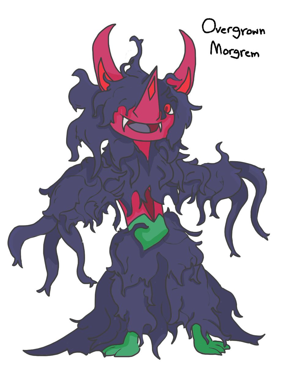 FlyWhiskers's tweet photo. im a bit late to the party but,, have this long haired Morgrem!
#DeviantPokemon https://t.co/Hb0El2vBoE