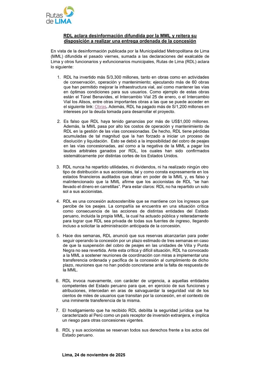 Rutas de Lima tweet media