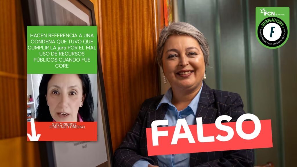 estamosconboric's tweet image. FastCheck marcó como #falso el video de una condena a Jeannette Jara por el mal uso de recursos públicos cuando fue Core: Fuente: fastcheck.cl/2025/11/04/hac…