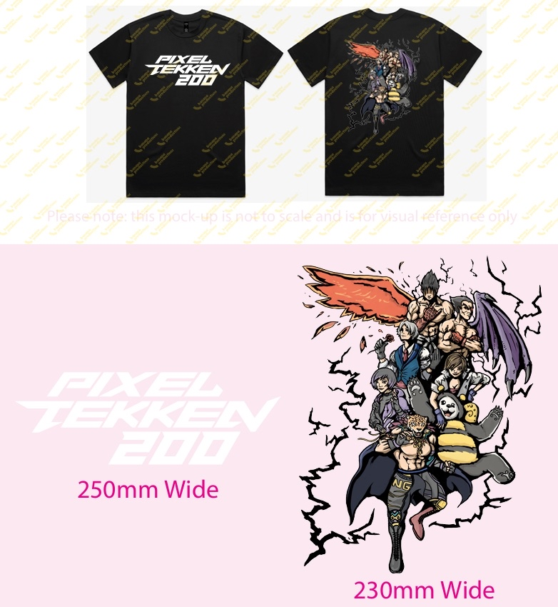 Pixel Tekken 199?? The suspense is killing me! 

Bracket is live and ready, but don't forget that ordering is still available for Pixel 200 shirts. The next batch of ordering will be done this Sunday, so get in whilst you can! 

forms.gle/yQhnandPyP3JVQ…
start.gg/tournament/pix…
