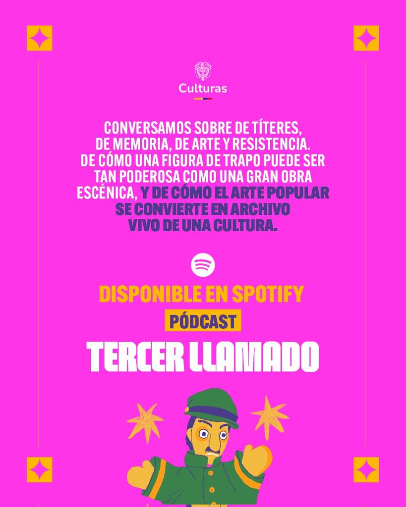 En este sexto epidodio del pódcast #TercerLlamado, conversamos sobre títeres, memoria, arte y resistencia, y sobre el poder de la figura de trapo en el escenario.

Tuto Muñoz y Nidia Giraldo han dedicado a conservar la memoria viva de Sergio Londoño, creador del primer títere de