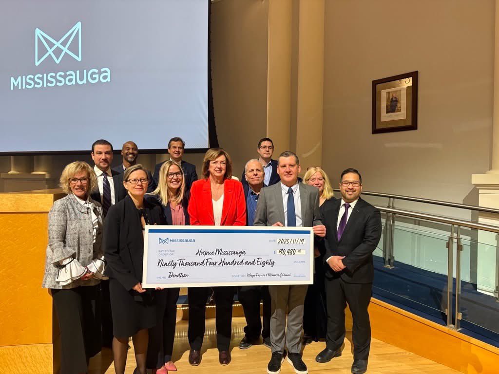 Hospice care helps reduce strain on our hospitals, supports caregivers and ensures dignified, person-centred support. Our city recognizes the importance of investing in local hospice care. Thank you <a href="/hospicesauga/">Hospice Mississauga</a> for all you do, when it matters most. loom.ly/i4OR0Mc