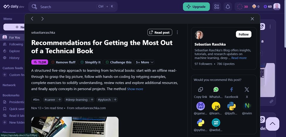 DayDayUp22's tweet image. 📖 Daily Reading: • ✅ freeCodeCamp News: 1 article • ✅ Daily.dev: 1 article
💻 Learning Platforms: • Game Off 2025: Created a simple text win screen #GameJam #PythonProjects #DevJourney