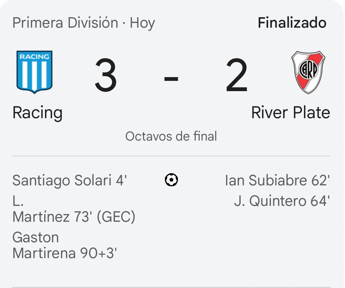 mikemaquinadel's tweet image. Cuántos torneos hay en Argentina?
Cada semana veo que eliminan de uno a River