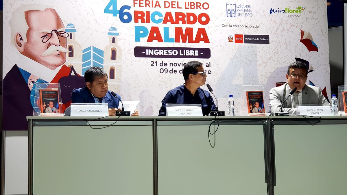 carlosjavierlu's tweet image. Presentación de la &quot;Filosofía del Flaco&quot; sobre el gran Julio Ramón Ribeyro en el Auditorio Antonio Cisneros de la Feria del Libro Ricardo Palma