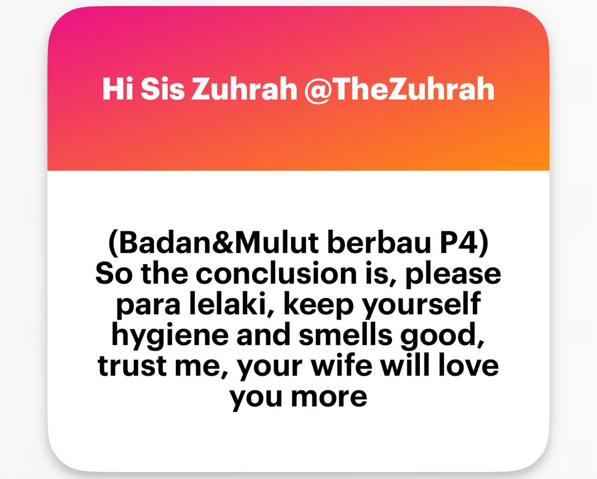 zuhrahx's tweet image. Badan &amp;amp; Mulut Berbau 🚬

SMOKERS WAJIB BACA

#SexEd #How2 #hygiene #bodycare