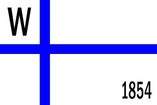 Wapella IL, DeWitt County, Pop 513. First time I actually noticed a municipal flag while doing a Wikipedia skim, despite being fairly common