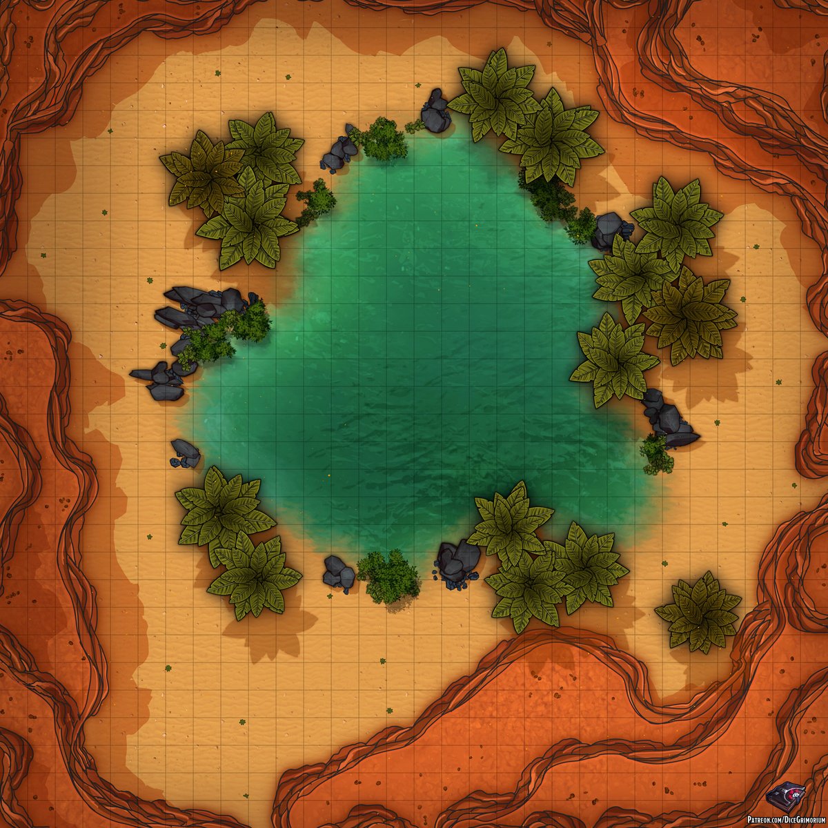 Oasis Battle Map 30x30

#dnd #ttrpg