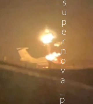 ceanglobal's tweet image. Ukrainian drones have hit Russia’s Beriev A-60, the experimental laser aircraft in Taganrog. A bold strike against Russia&apos;s high-tech testing ground.💥👀 #Ukraine #AerialWarfare #TechBreakthrough #DefenseNews