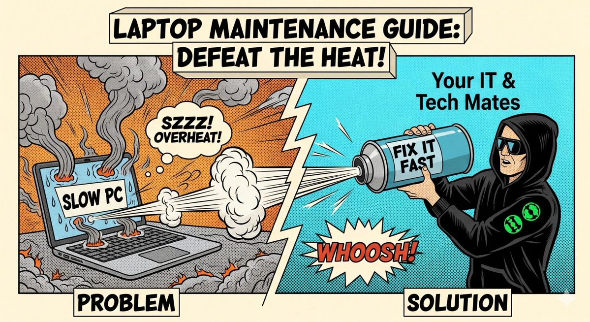 youritmates's tweet image. 💻 Laptop running slow or overheating?

Your IT &amp;amp; Tech Mates offers fast, local laptop maintenance in Epping &amp;amp; Wollert — dust cleaning, thermal paste, tune-ups + more.

Keep your device running like new 👇
 youritmates.com/laptop-mainten…

#Epping #Wollert #TechSupport #ComputerRepair