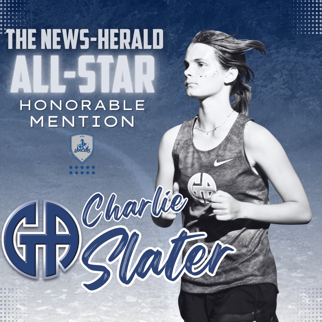 GALancerAD's tweet photo. Congratulations to the following members of Lancer Girls Cross Country, who were named News-Herald All-Stars for their efforts during the 2025 season: 

Kate Papczun '27 - Second Team 
Charlie Slater ‘27 - Honorable Mention 

#GoGA https://t.co/PaioZdMgf2