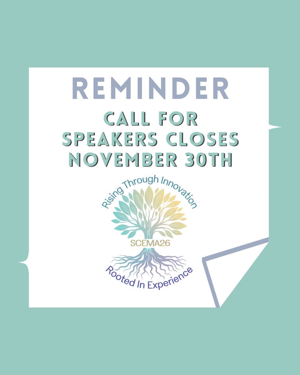 🚨 Last Chance to Share Your Expertise! 🚨

The Call for Speakers for SCEMA 2026 closes November 30th at 5PM!

If you have innovative ideas, best practices, or inspiring stories in emergency management, now is the time to submit your proposal: scema.readyop.com/fs/4cwb/f7d7b0…

#SCEMA26
