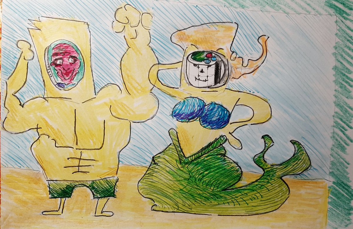 Step11210Dmitro's tweet image. #somethingevilwillhappen #BeachLife #robloxian [vacation with a friend after the aftermath of an F5 tornado] :^y ...and why does he have such muscles... and I have a tail? :^[