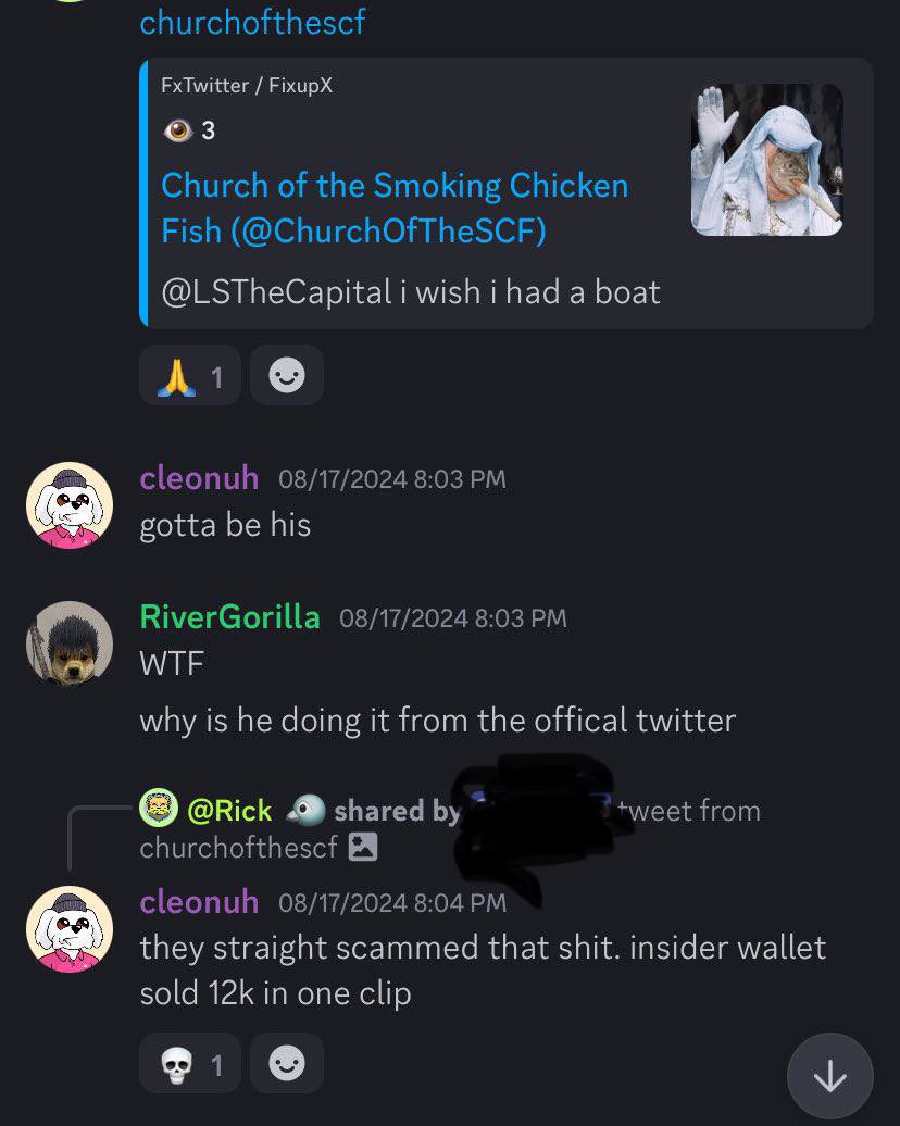 h2o_principles's tweet image. I remember sniper during the 2024 $scf and $giga run.  

sniper and many warned in 2024 and I brushed it off. Even when I caught on, I figured the community would oust the rat and run $scf back. Ends up round-tripped high 6 figue.

- stay away from NEW $scf. DD yourself!…