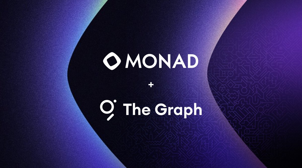 graphprotocol's tweet image. gmonad 🟣 

@monad_xyz mainnet is here and already available across The Graph’s products. Monad is live in Subgraph Studio, and supported via Substreams and Firehose! Developers can start querying Monad on The Graph from Day 1 for swift, reliable onchain data powering their apps.…