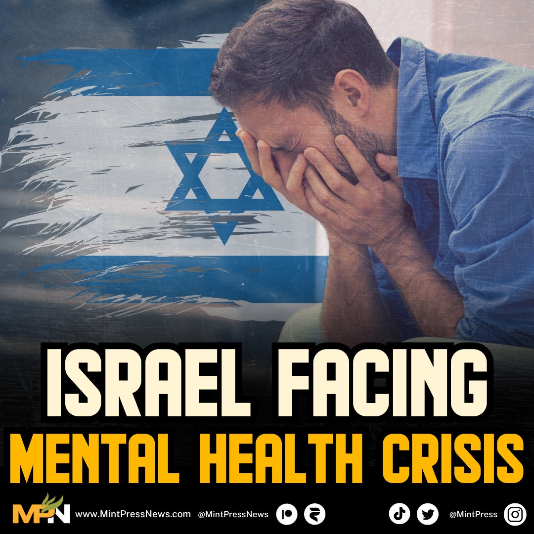 MintPressNews's tweet image. Israel is facing a &quot;mental health tsunami&quot;, with an estimated two million people in need of support following two years of war and an &quot;unprecedented outbreak of mental illness&quot;.

A recent extensive report published by Israeli news outlet Yedioth Ahronoth highlights a severe…