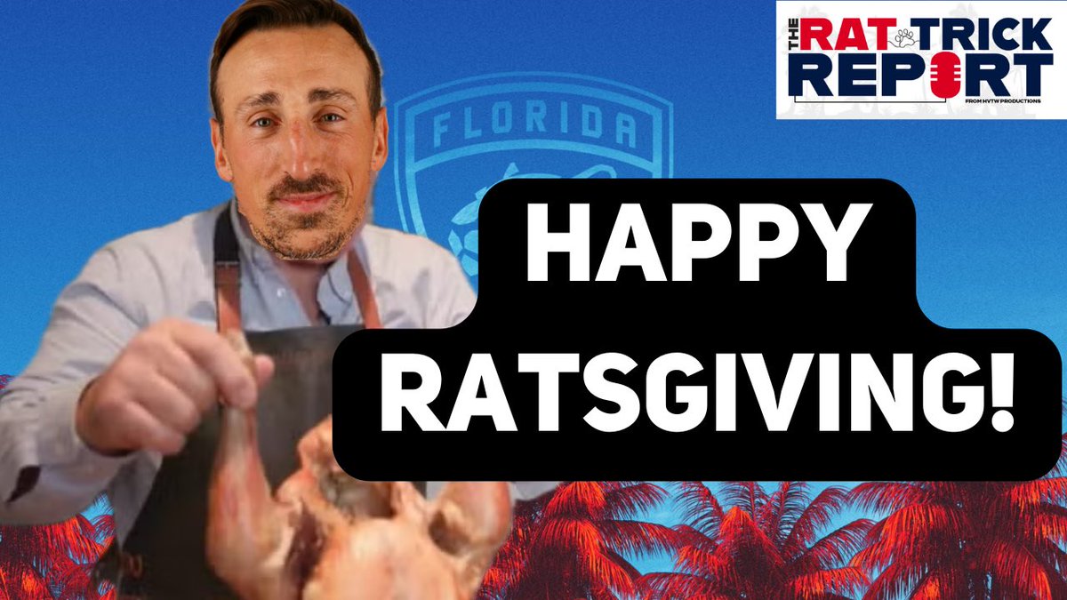 RatTrickReport's tweet image. It’s almost Thanksgiving time Cats fans!!

🎧 Before we celebrate, @Wed3ni &amp;amp; @McCant4Life return to talk Florida Panthers while talking all things Thanksgiving 🔥

Get yourself a plate and join the Ratsgiving feast with us NOW!

Link: youtu.be/0ATNlbqmhVs