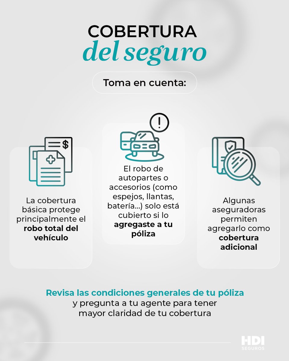 HDISegurosMex's tweet photo. No siempre se llevan el auto completo. A veces solo por partes... 🤯🥴 
¿Y tú, ya revisaste las condiciones de tu póliza? 🧐🛡️ Asegúrate de cubrirlo ANTES de necesitarlo.

📲 Toma acción desde hoy.

#HDIConsejos #HDISEGUROS #Reembolsos https://t.co/jjqQZuzyvD