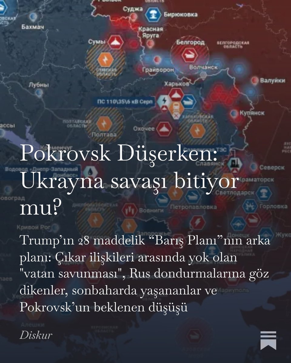 Pokrovsk Düşerken: Ukrayna savaşı bitiyor mu? open.substack.com/pub/diskur/p/p…