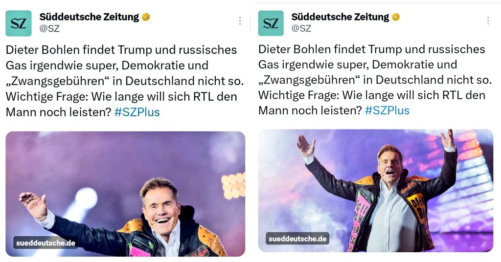 Sie haben das Foto ausgewechselt. Angst vor Bohlens Anwalt. Er soll euch in Grund und Boden klagen!