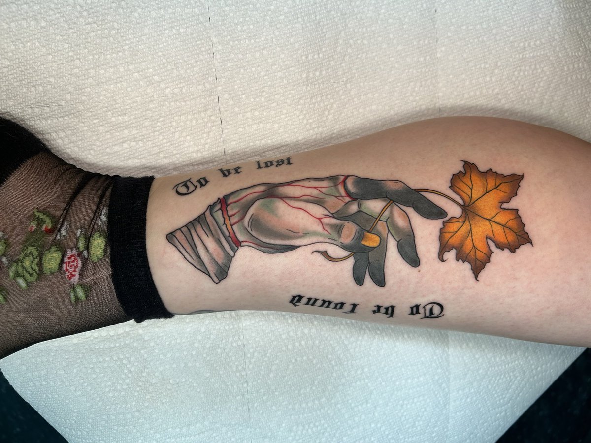 kimmi_page's tweet image. My beautiful #frankenstein tattoo that encapsulates the pure romance and kindness @RealGDT infused into this film. I am enamored with both this piece and the film. #frankenstein2025 #netflix #thecreature #jacobelordi @FrankensteinGDT @netflix