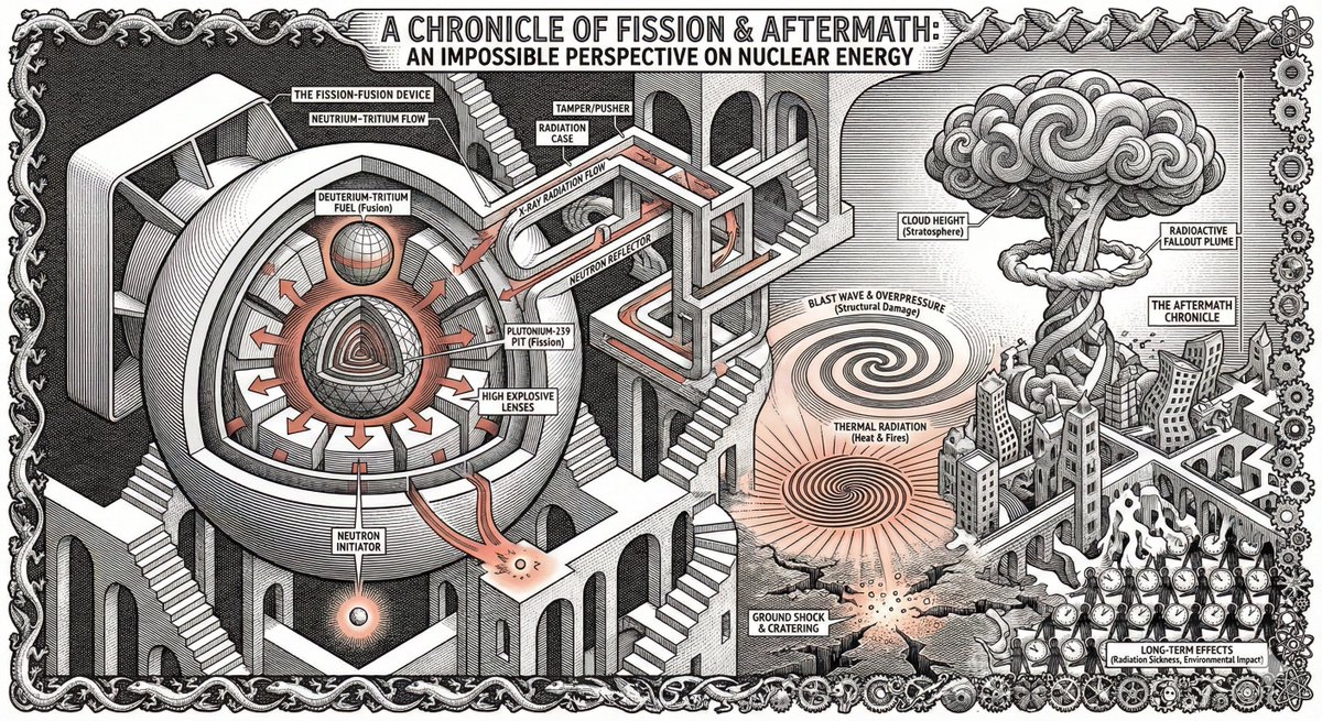 motionphi's tweet image. Escher style infographics in Nana Banana Pro are something else. #nanobanana