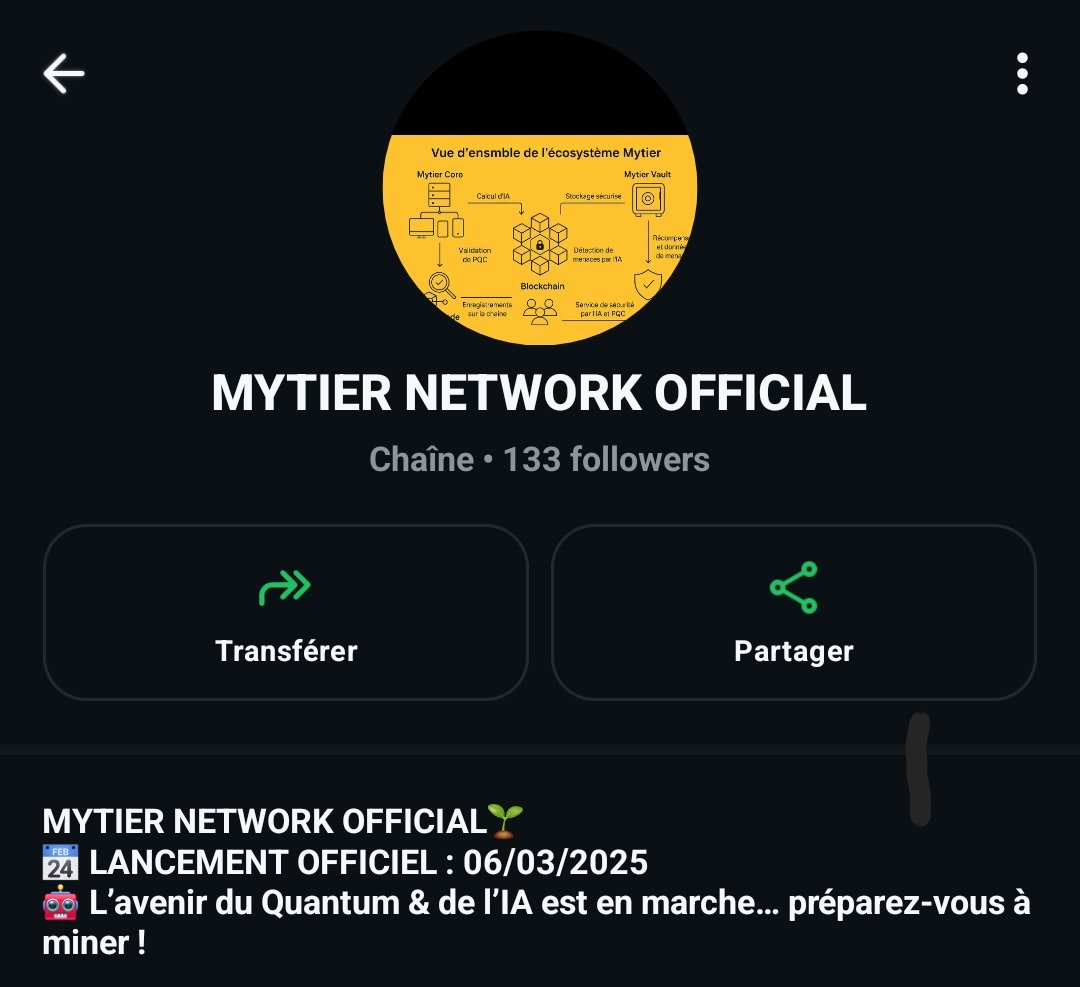 ASGA_NETWORK's tweet image. Please help me share this 🙏

🔔 Active la cloche de notification pour ne pas rater l’heure de ⛏️ minage !
Lancé vous ⤵️
mytier.io/service/signup…
Suivre la chaîne MYTIER NETWORK OFFICIAL sur WhatsApp  : whatsapp.com/channel/0029Vb…
@Mytier_official #CryptoScam