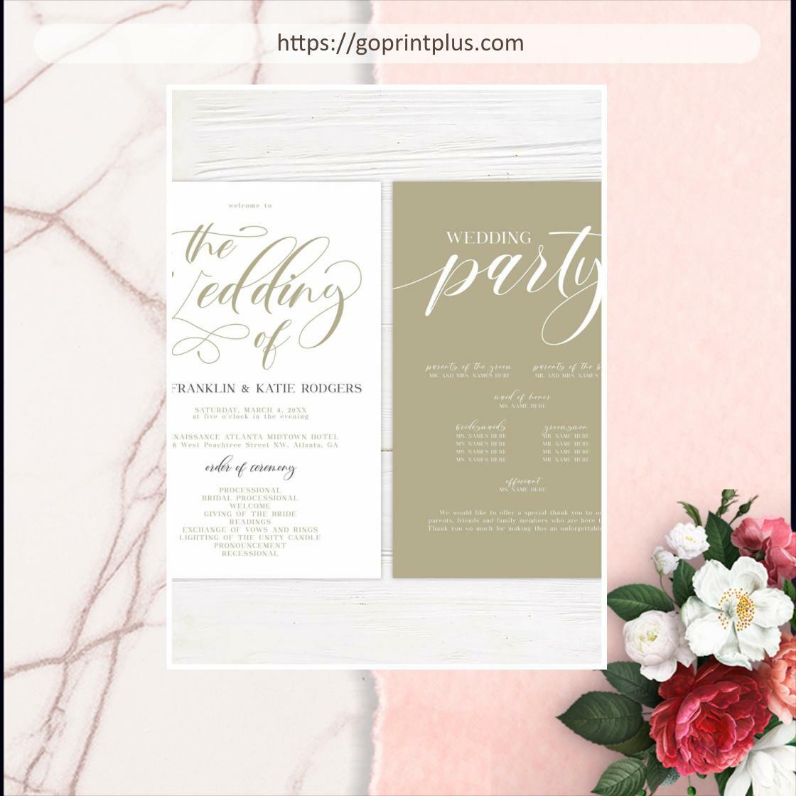 Go_Print_Plus's tweet image. Elevate your event with our Elegant Script Program, perfect for any occasion. Transform your vision into print for just $1.25. Order yours today! #PrintShop #EventPlanning

Shop Now goprintplus.com/products/elega…