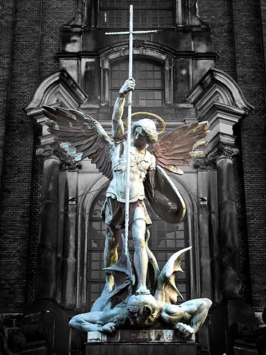 As long as time lasts, the struggle between good and evil continues. St Michael, defend us in battle.