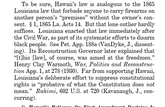 米国は、ブラックコードに依拠しているとしてハワイ州と第9巡回区控訴裁判所を批判している。