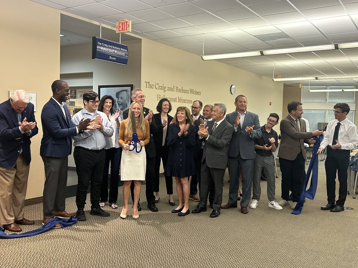 I had the opportunity to attend the Appreciation Ceremony as the School Board of Broward County accepted the generous gift of the Holocaust Education Museum at the NSU Library. Broward County students will have opportunities to tour the museum throughout the school year.