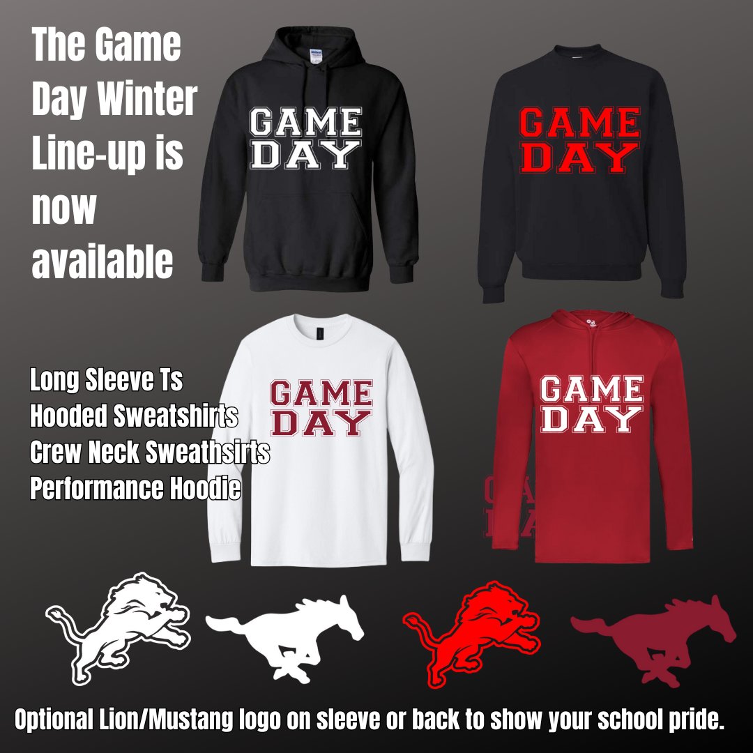 The GAME DAY winter line-up is now available.  Look good in the gym this winter with your customizable GAME DAY swag!
Click the link to shop at
barnyardscreenprinting.com/product.../gam…