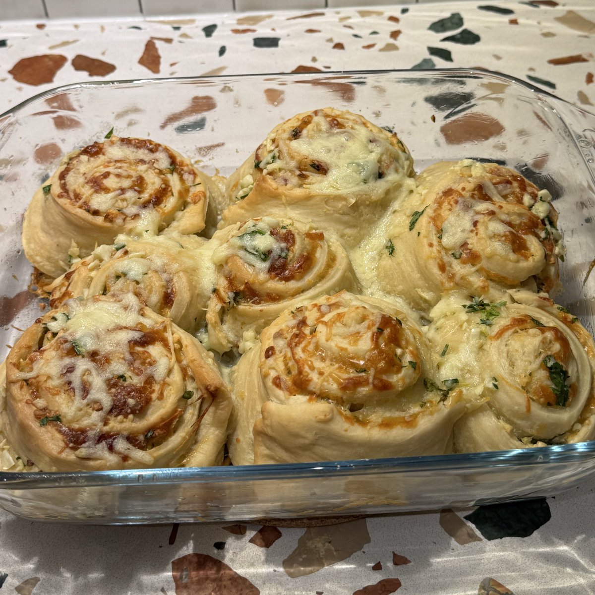 alphackles's tweet image. garlic rolls ... second try ... i will not remain defeated