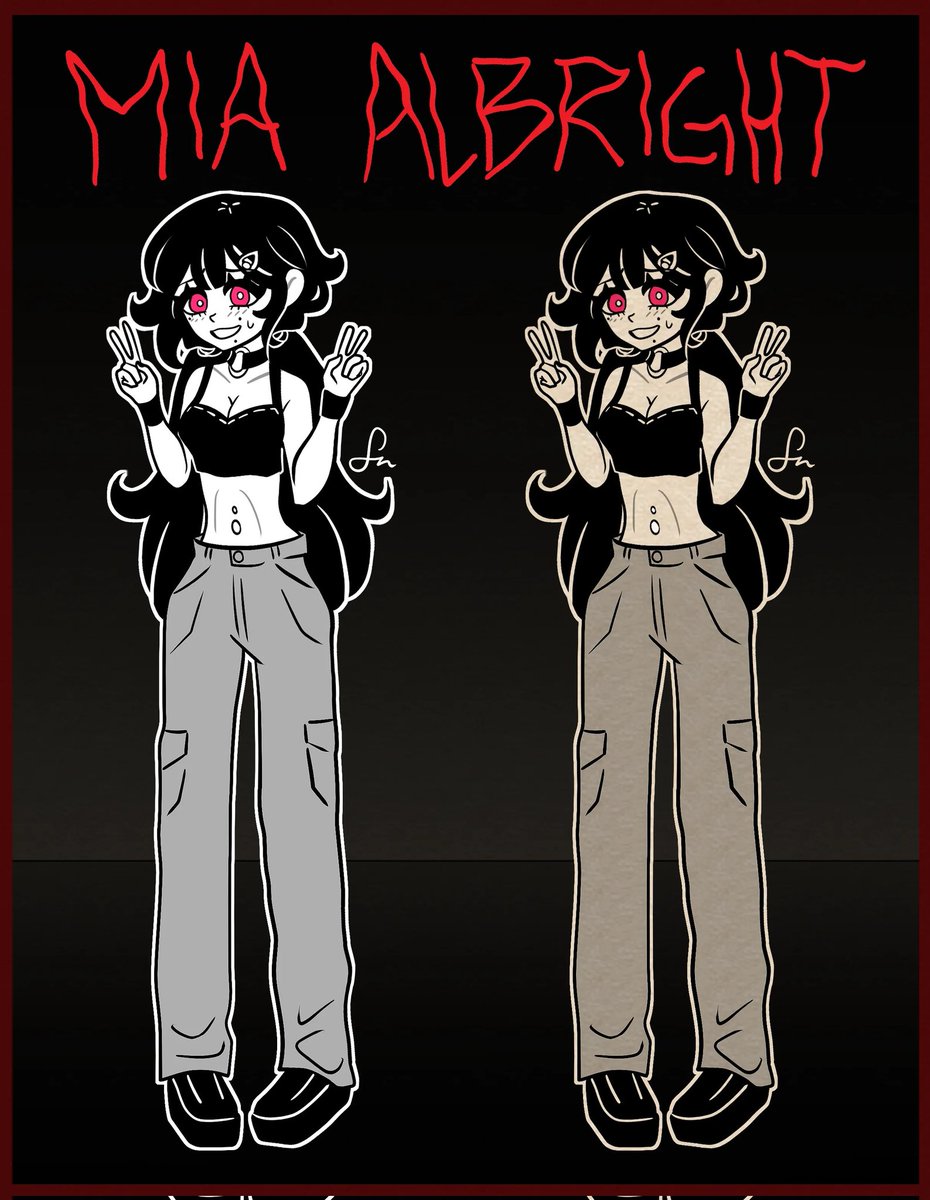 MANIACxTHEEND's tweet image. 【Mia Albright】 character design
—
#tcoaal #thecoffinofandyandleyley #mod #mimiscoffin #art #fanart #conceptart