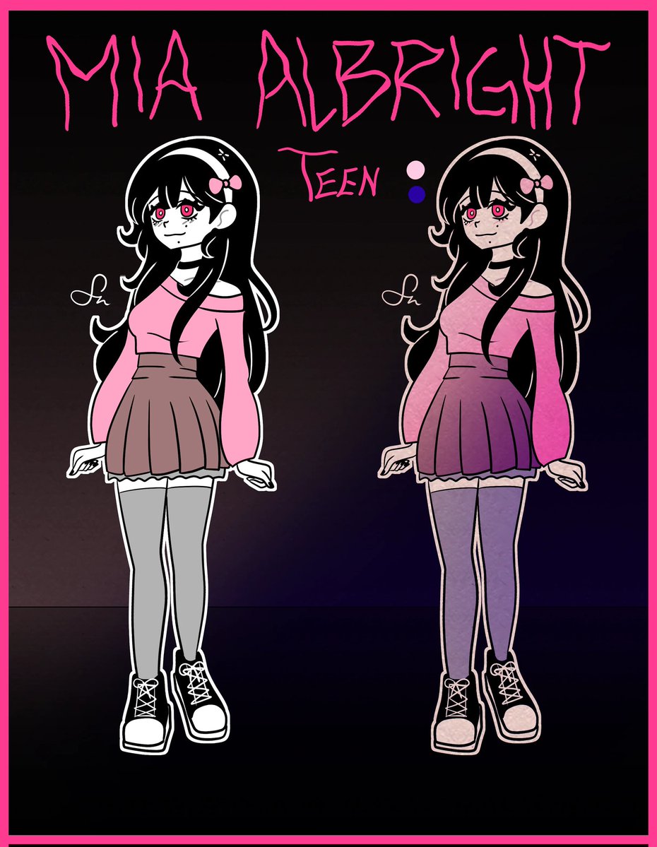 MANIACxTHEEND's tweet image. 【Mia Albright】 character design
—
#tcoaal #thecoffinofandyandleyley #mod #mimiscoffin #art #fanart #conceptart