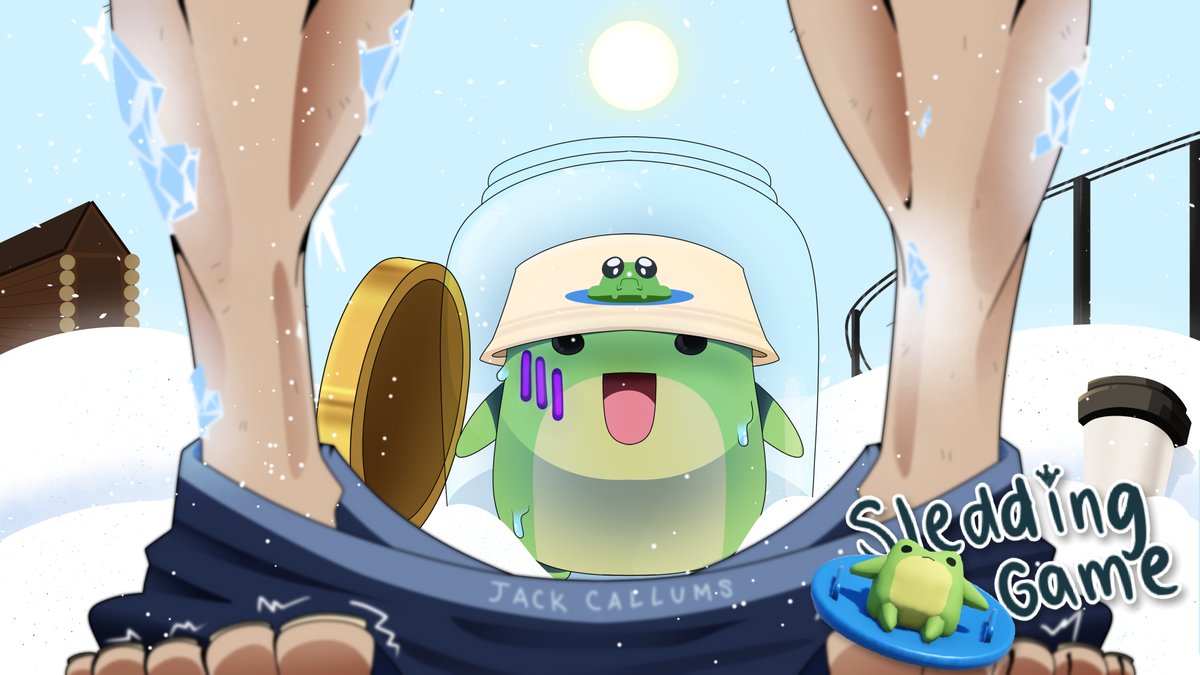 Sledding game thumbnail ( I have...no words...😶)