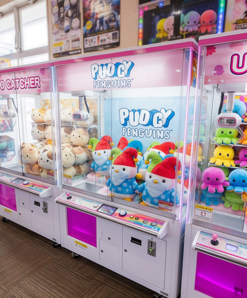 0xumutcan's tweet image. PROLIFERATING MY PENGUIN - DAY 1 🐧 😍

I purchased a Higgsfield subscription and will use it to see my penguin in various scenarios. I try out different ideas every day and tweet the ones I like.

I would love to see my own penguin in a claw machine 😍😍