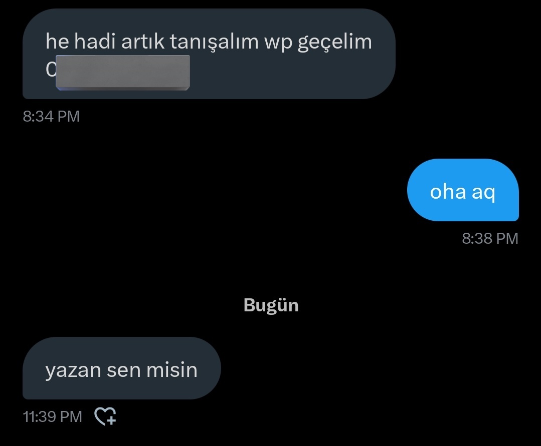 kac kiza verdin numarani amk ya