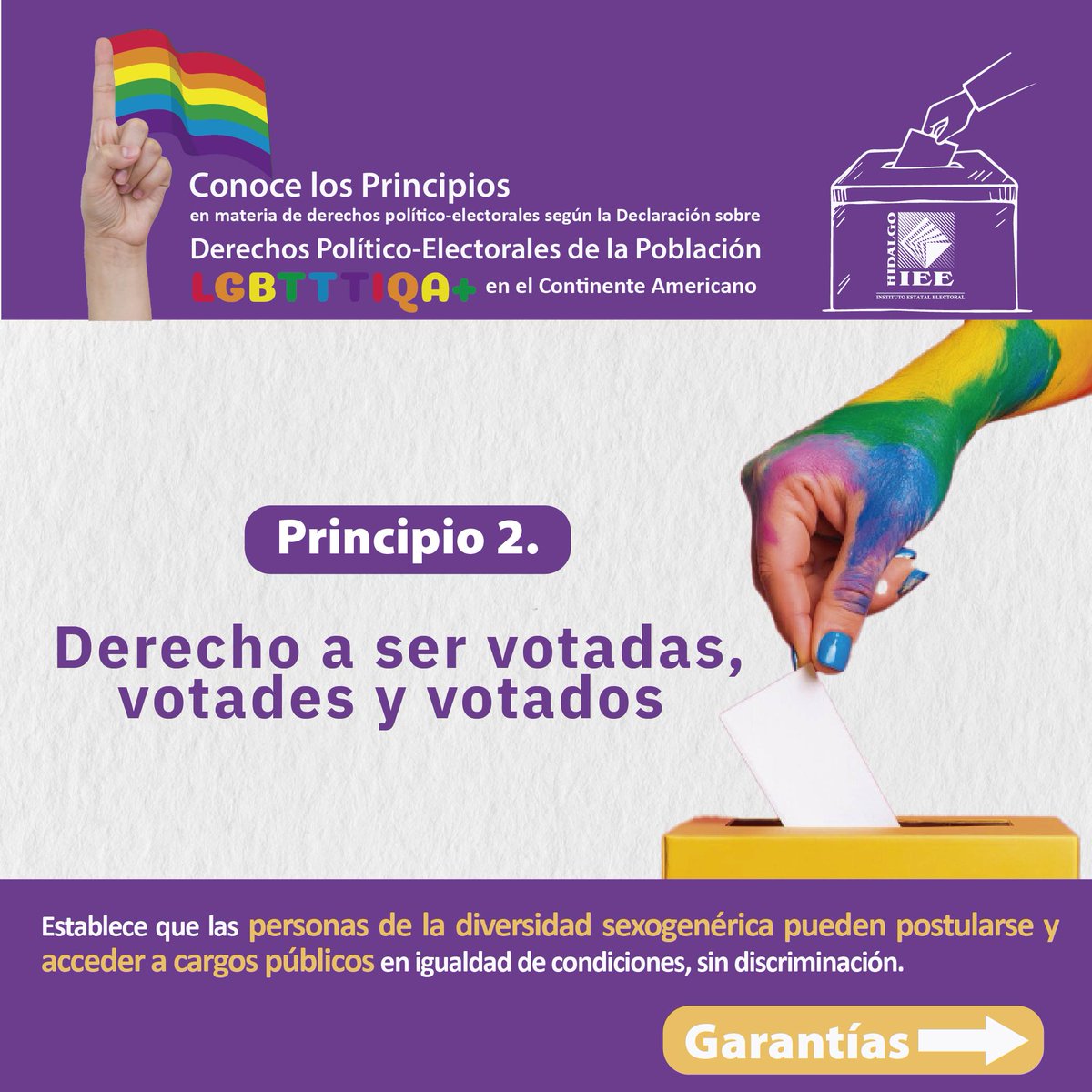 IEEHidalgo's tweet image. 👥🏳️‍🌈 🏳️‍⚧️|| Es importante garantizar que las personas con orientación sexual, identidad de género, expresión de género y características sexuales no normativas puedan acceder y participar en los escenarios democráticos en condiciones de igualdad y libre de discriminación.
🔎 Por…