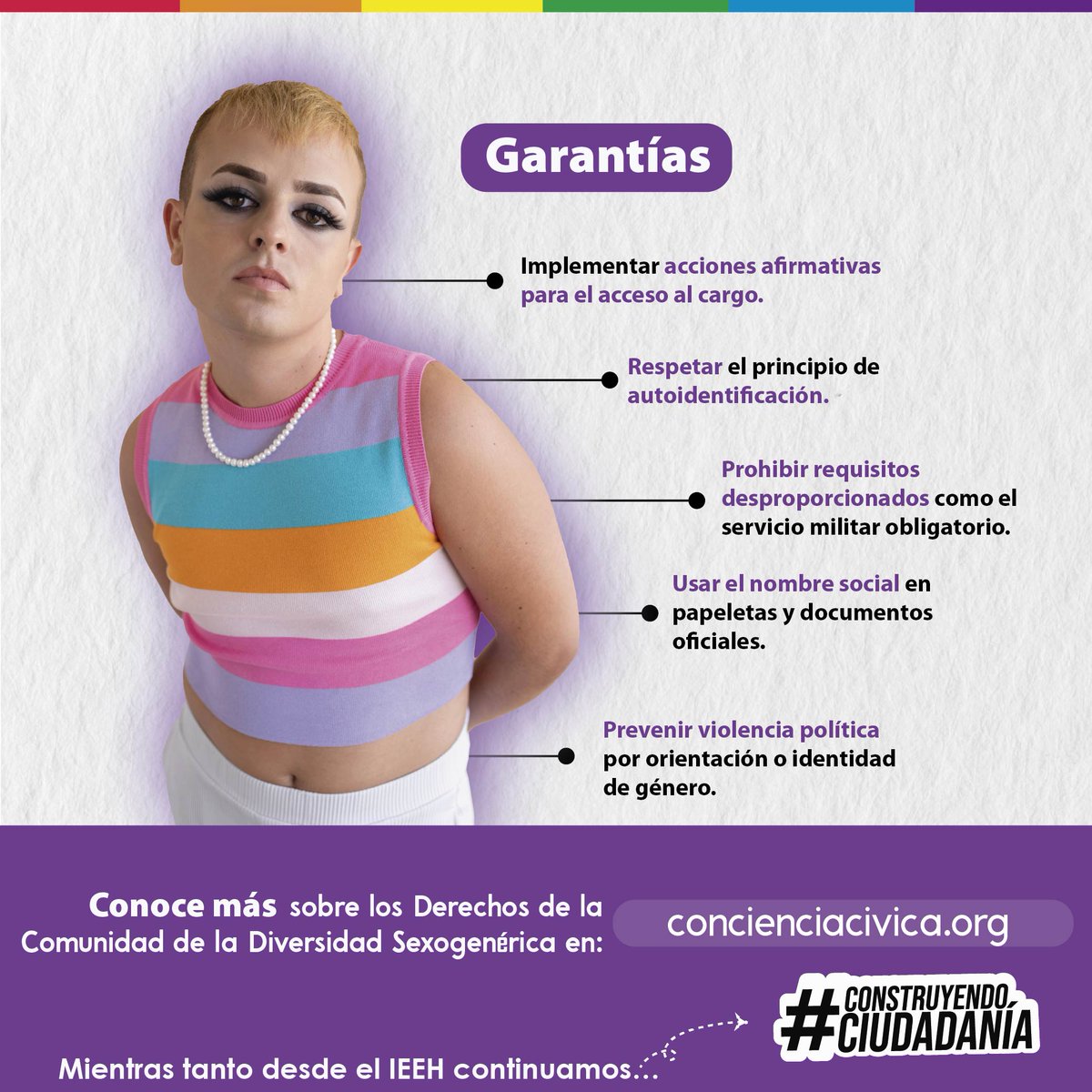IEEHidalgo's tweet image. 👥🏳️‍🌈 🏳️‍⚧️|| Es importante garantizar que las personas con orientación sexual, identidad de género, expresión de género y características sexuales no normativas puedan acceder y participar en los escenarios democráticos en condiciones de igualdad y libre de discriminación.
🔎 Por…