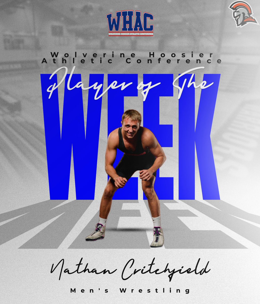 INTechWarriors's tweet photo. Congratulations to Nathan Critchfield on being named the WHAC Men’s Wrestler of the Week! The senior from Mount Carmel, Illinois went 5-0 at the WHAC Super Duals last weekend, finishing with three pins and two tech falls #TechYeah #WonIT #WHACPOTW #NAIAWrestling https://t.co/u619PaJybN